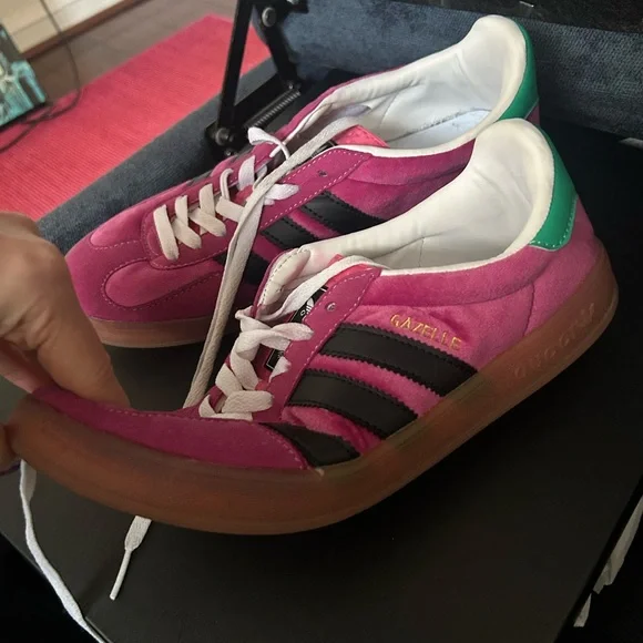 Adidas pink gazelle shoes GG 9/ 40 - Picture 5 of 7
